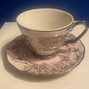 222 Fifth cup and saucers set of two